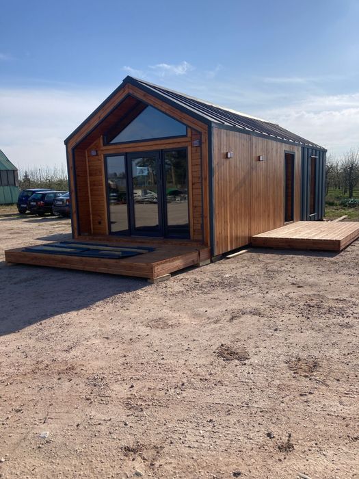 Domek mobilny drewniany, całoroczny.