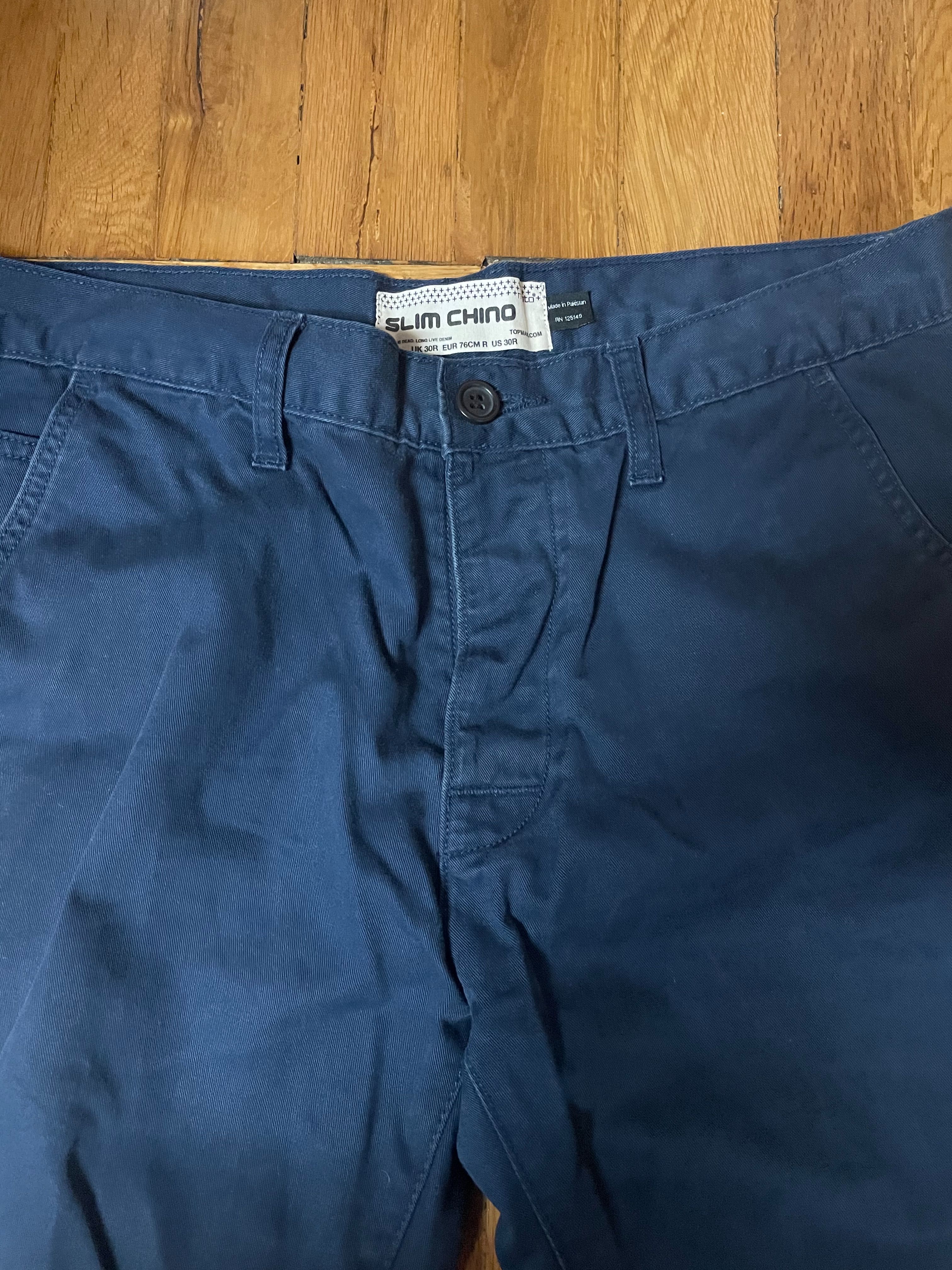 Spodnie Slim Chino Topman 30R / M długość 95 cm