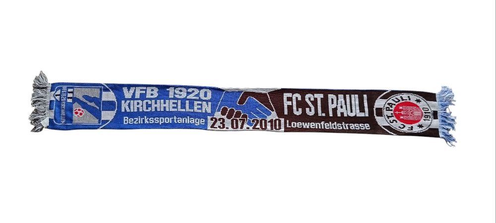 Szalik piłkarski kolekcjonerski FC St Pauli & VFB Kirchhellen używany