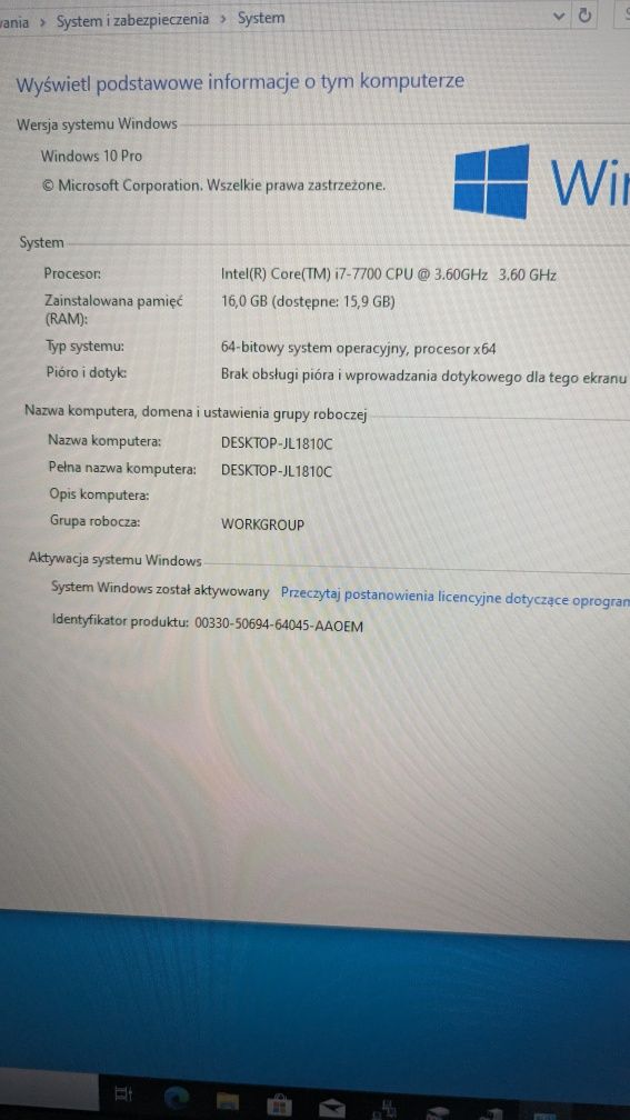 Komputer Dell Optiplex 3050