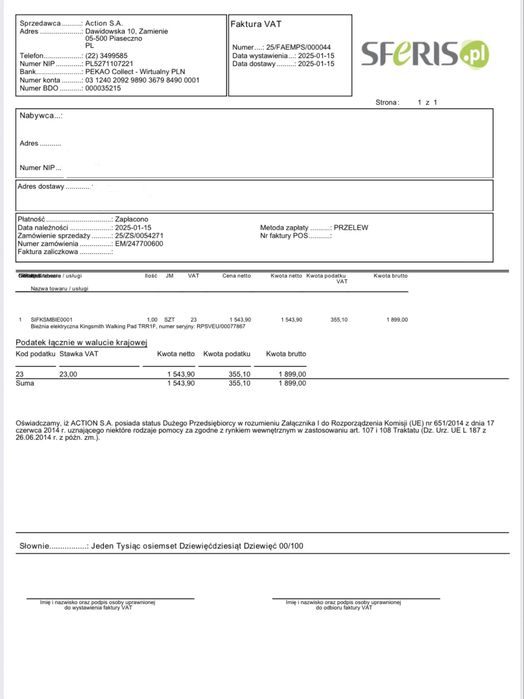 Bieżnia Kingsmith Walking Pad TRR1F PRO