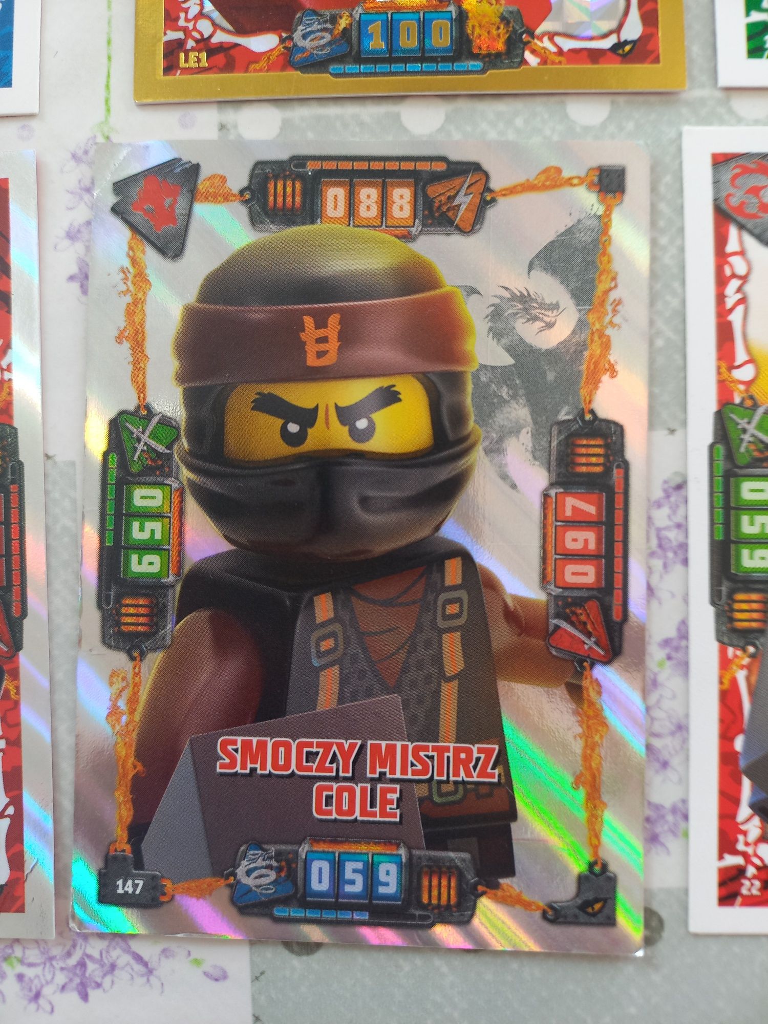 Karty lego ninjago 6 szt