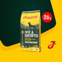 -20% JOSERA Ente & Kartoffel 12,5кг Корм з качкою для собак