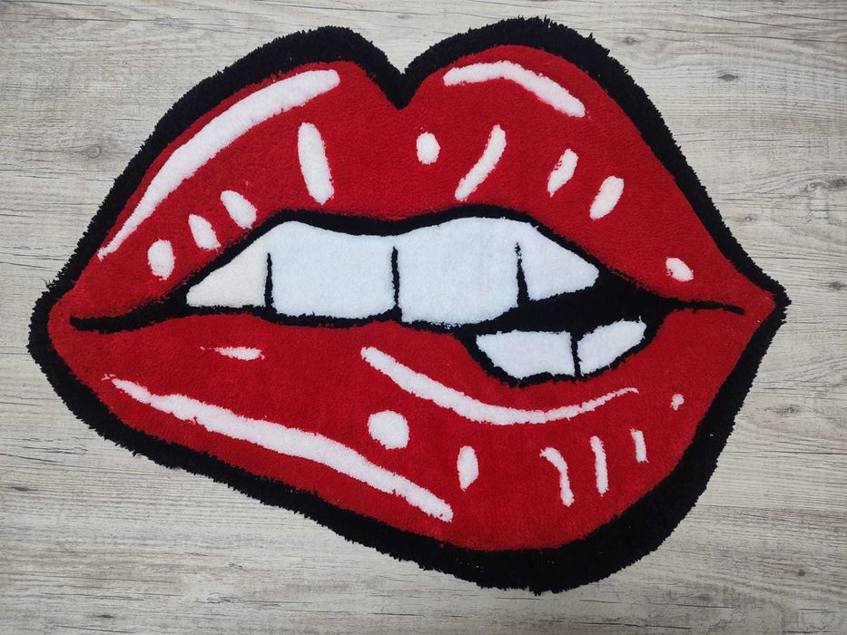 Tapete Artesanal "Lábios"