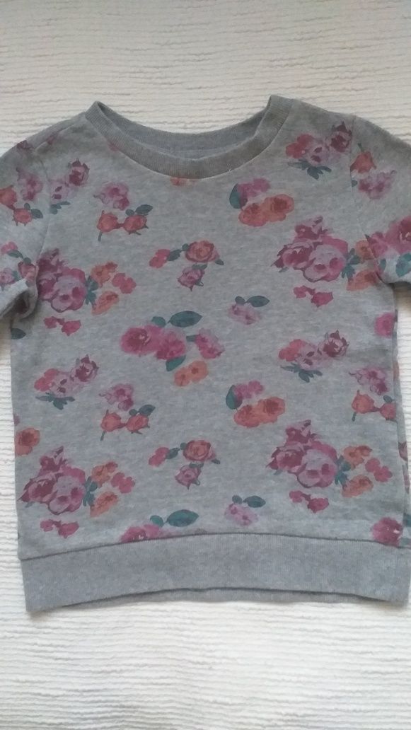 Bluza dziewczęca kwiaty r. 128