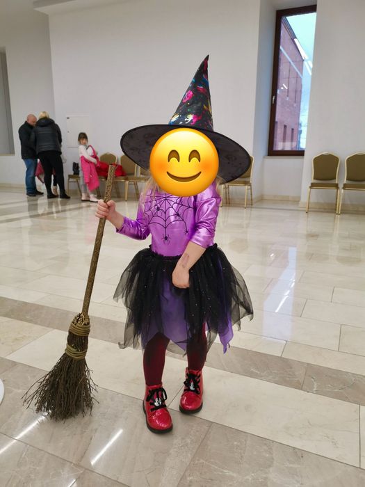 Kostium Andrzejki karnawał halloween H&M sukienka pająk czarownica