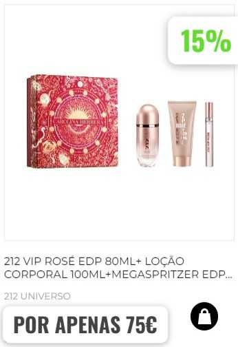 212 VIP ROSÉ EDP 80ML + BODY LOTION 100ML + MEGASPRITZER EDP 10ML