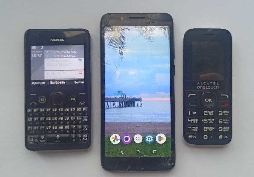 Телефон Alcatel one touch 1016d Nokia Asha 210.2 TCL A502DL