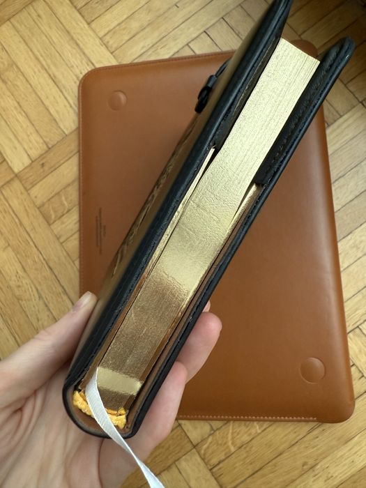 Подарочный кожаный блокнот ежедневник