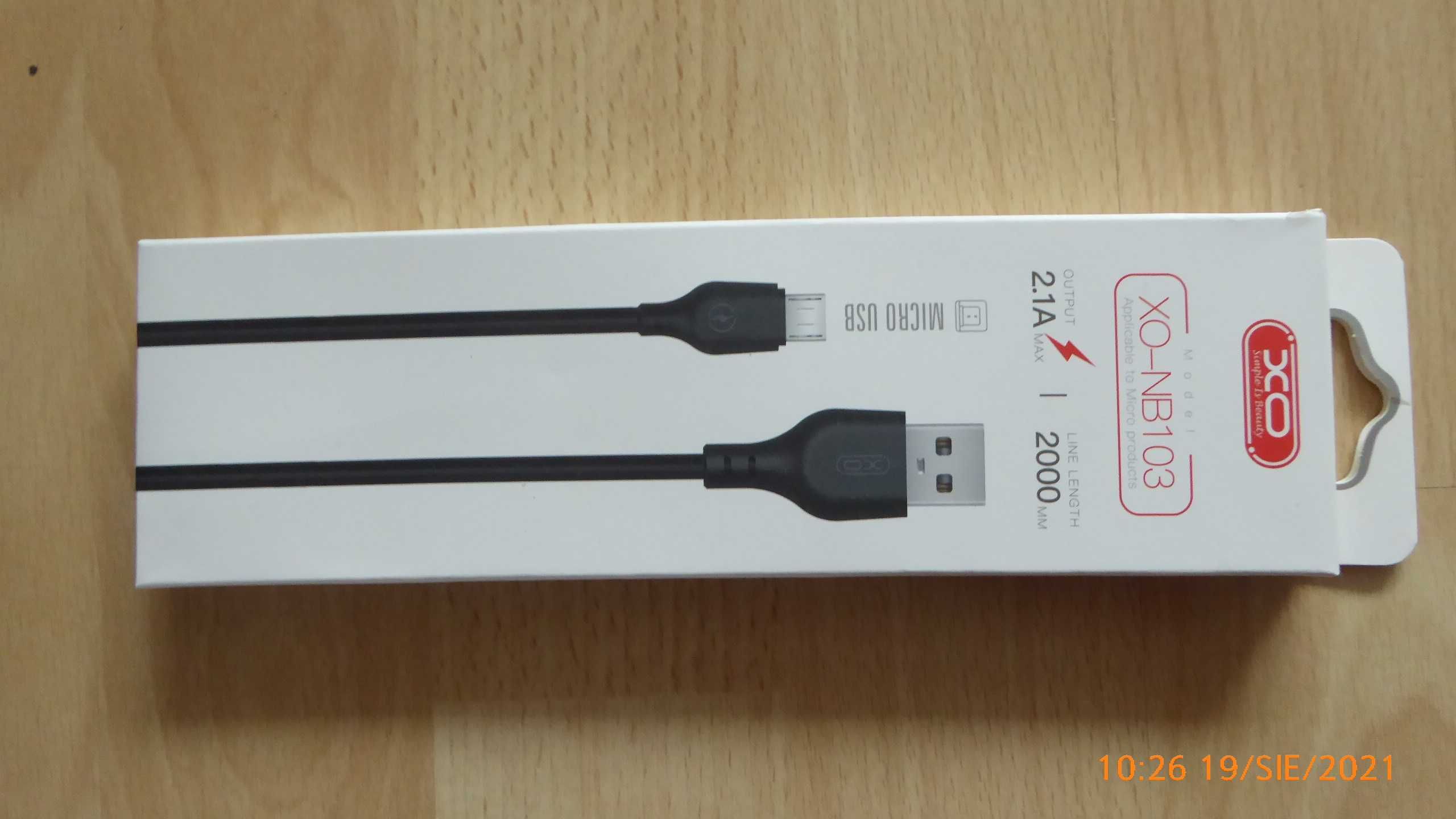 Przewód 2m. do ładowania i transmisji  XO-NB103  USB-:-micro USB.