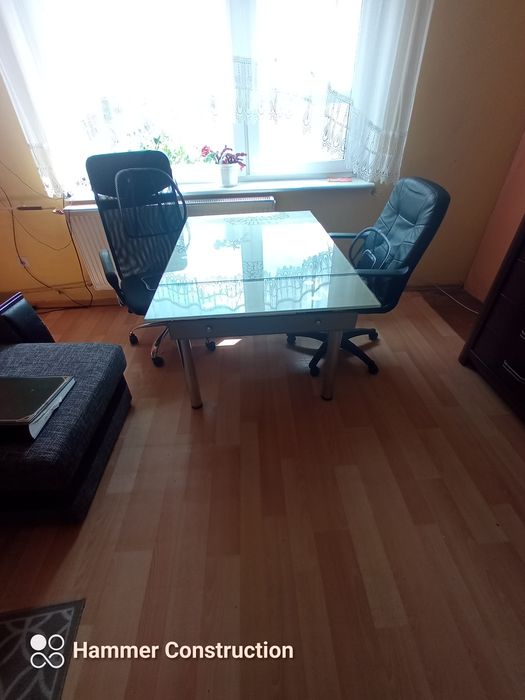 stolik szklany rozkładany 150/100 na 80