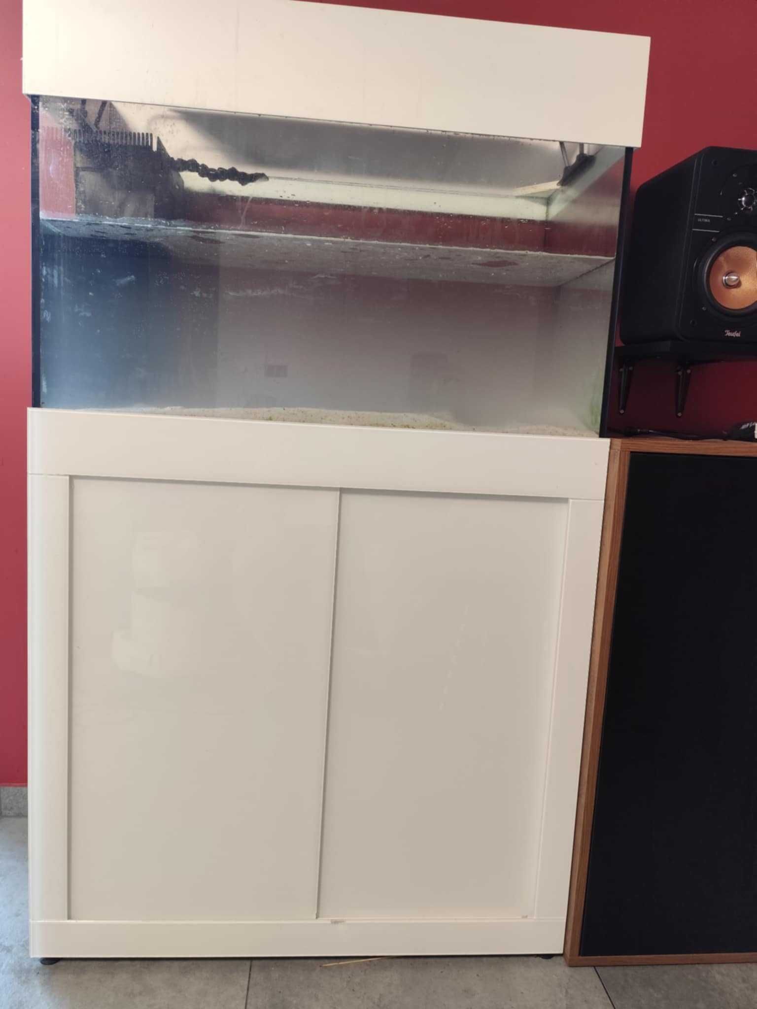 Akwarium morskie, szafka, sump, akcesoria