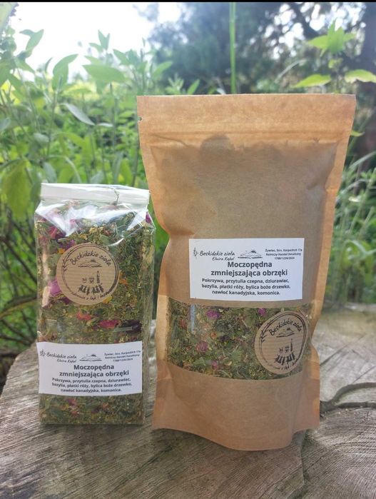 Herbata ziołowa, Moczopędna, obrzęki, limfa 50gr Beskidzkie zioła