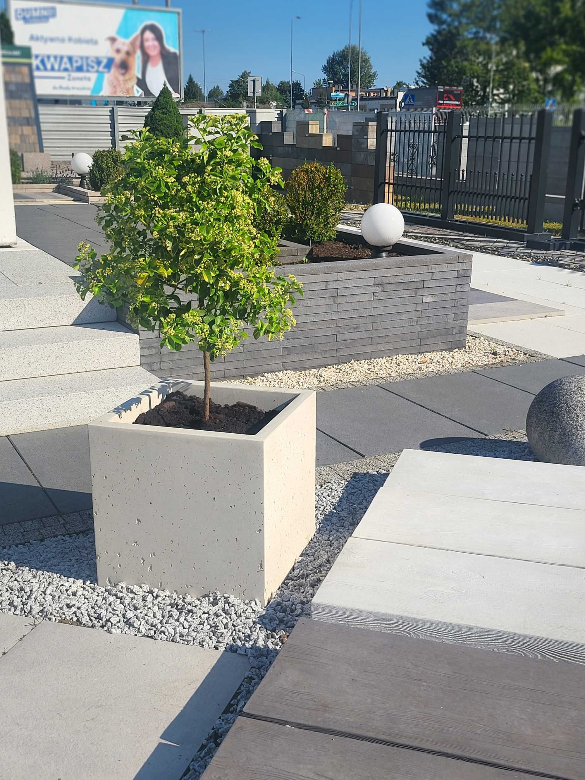 Donica betonowa 50x50x50 cm, beton architektoniczny PRODUCENT!