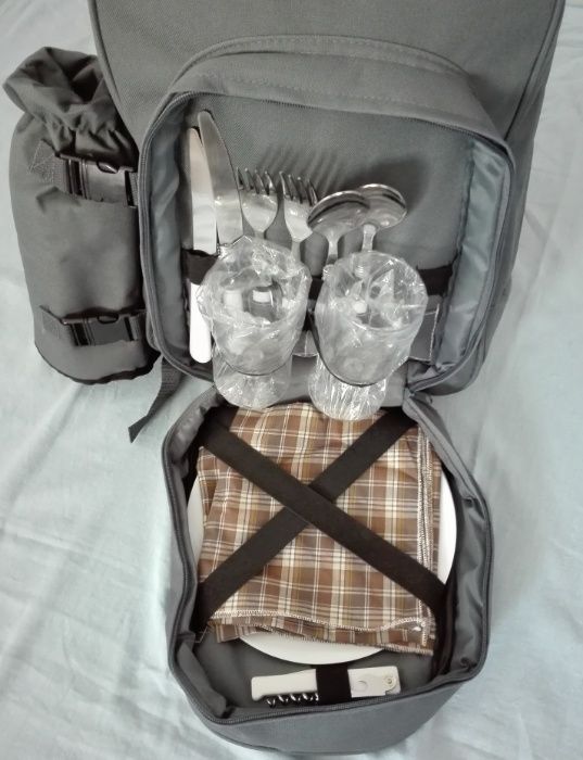 Plecak termiczny piknikowy na plażę wycieczkę 2 osobowy