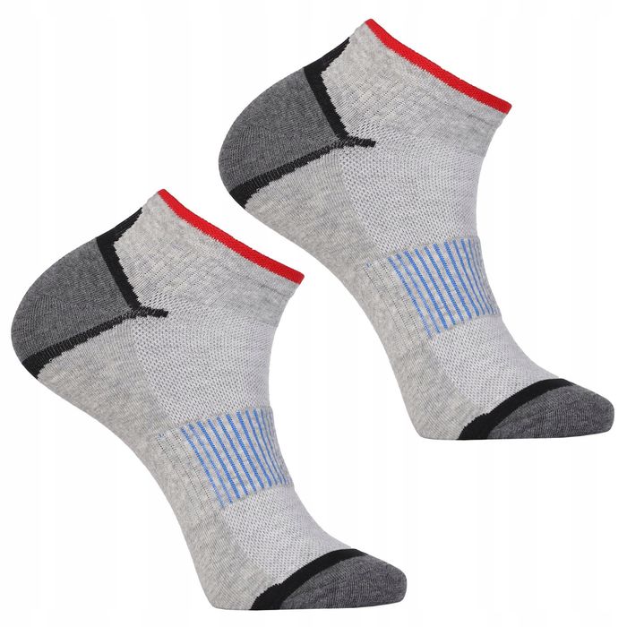 Stopki Skarpetki Męskie Bawełniane Skarpety Paski Moraj 3-Pary 43-45