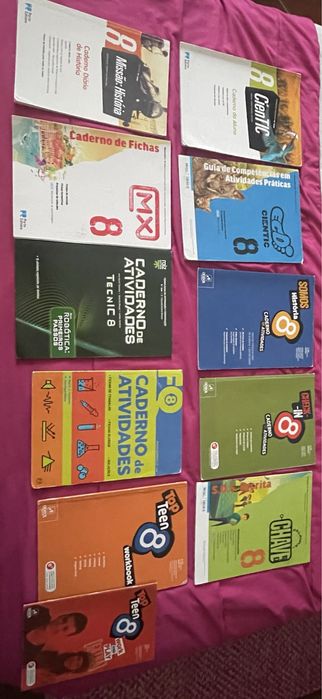 Cadernos de atividades 7 ano 8 ano 10 ano