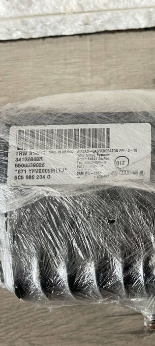 VW Beetle 2017r poduszka pasażera + pasy