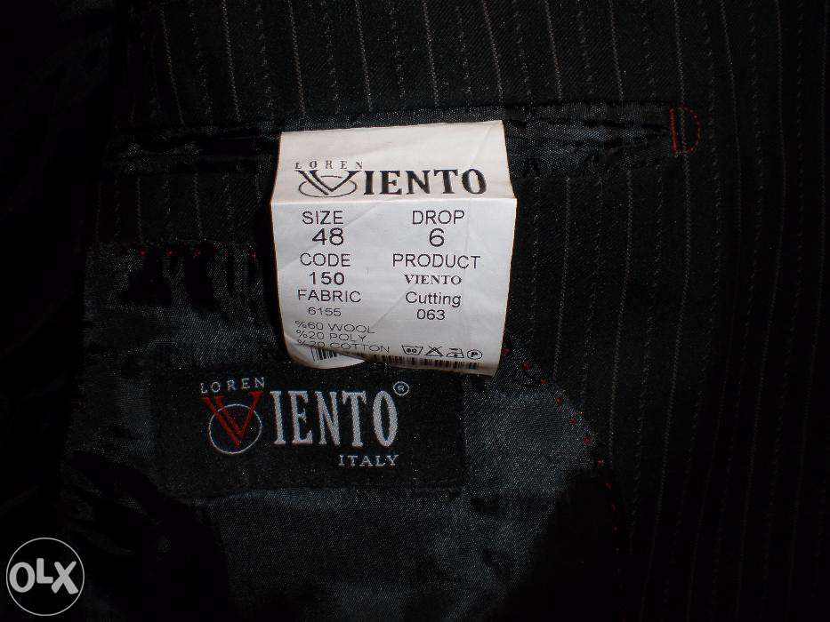 Костюм (пиджак+брюки) размер 48 производство Италия