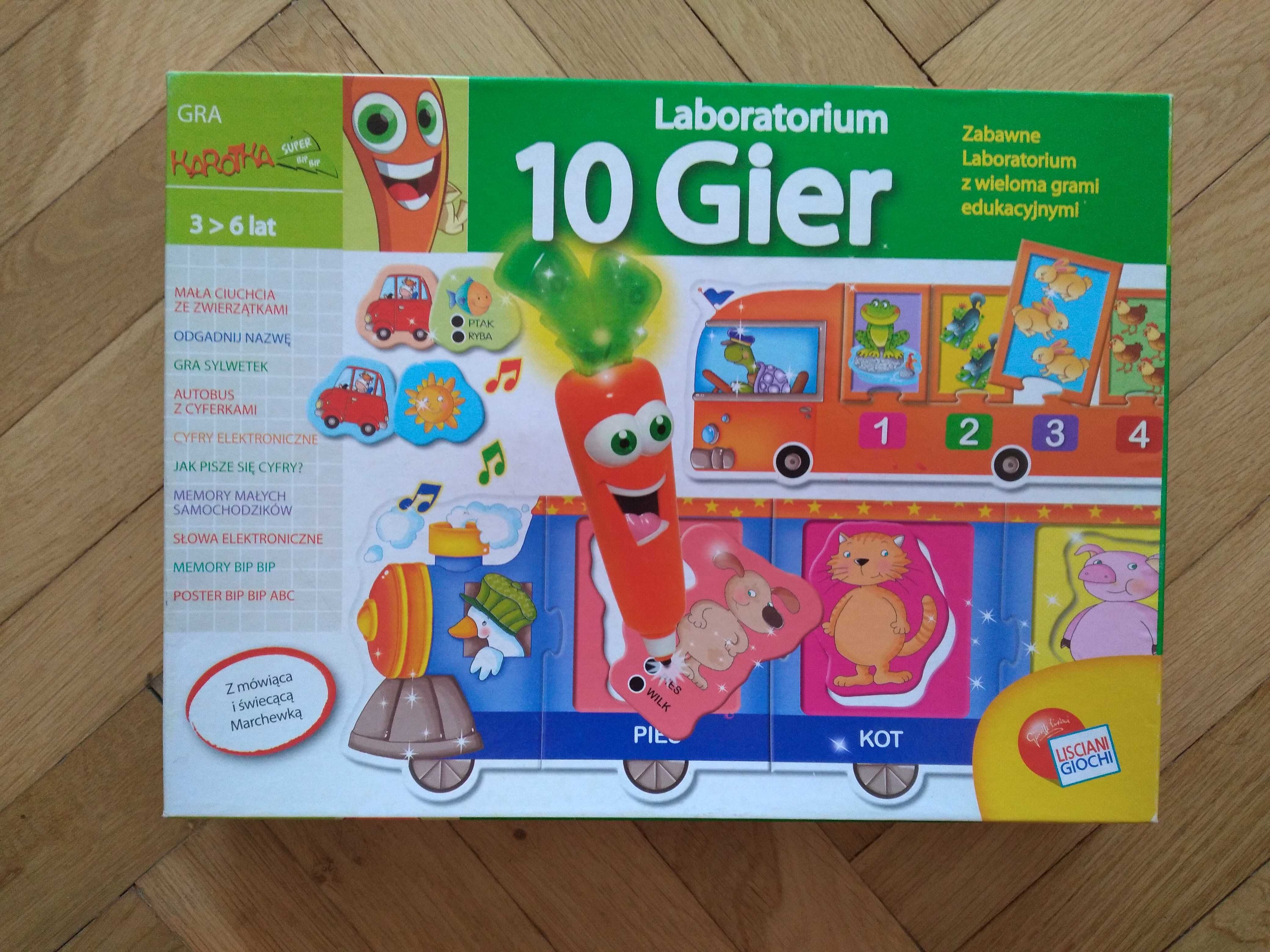 10 gier labolatorium ,gra marchewka