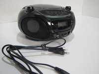 Boombox radio FM Bluetooth  LED odtwarzacz CD Auna czarny