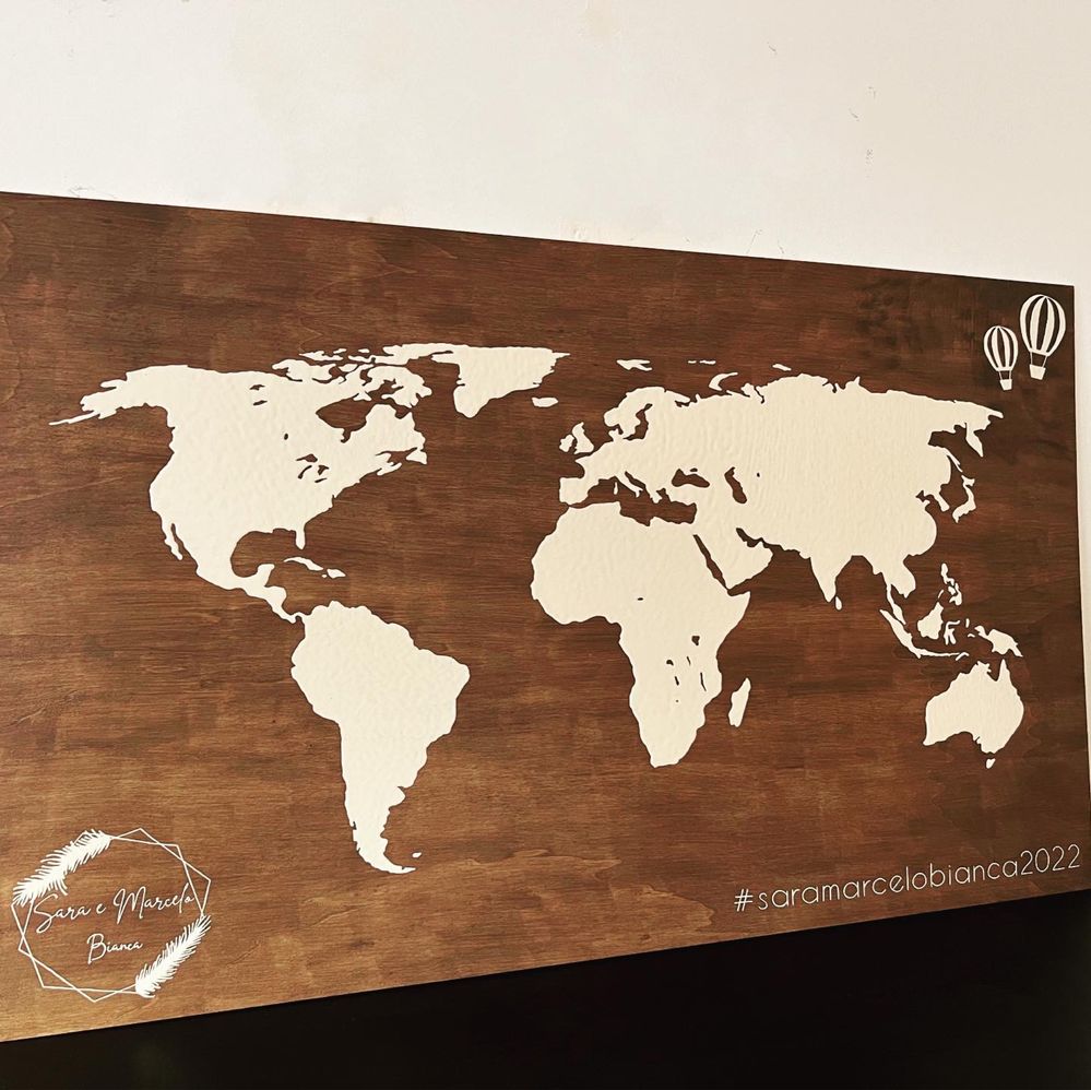 Quadro Mapa mundo