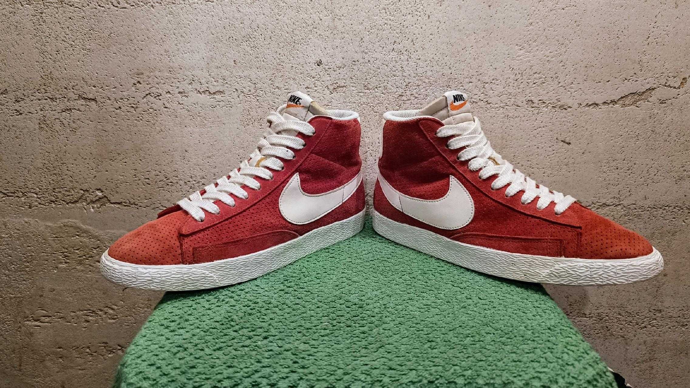 Wysokie sneakersy NIKE BLAZER MID SUEDE r.40 skóra stan bardzo dobry