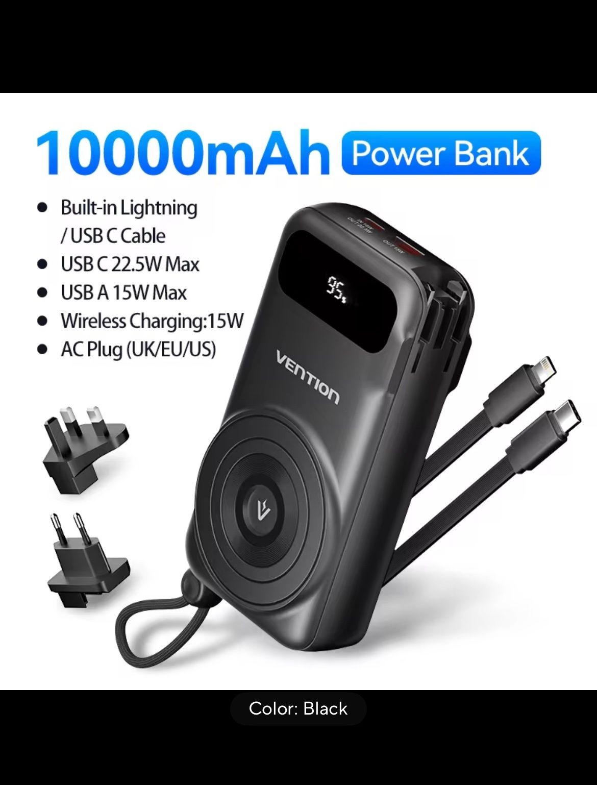повербанк 10000 мАг  MagSafe з кабелем Powerbank