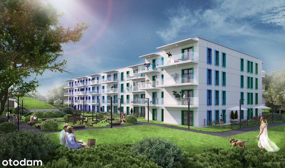 3-pokojowe mieszkanie 55m2 + ogródek Bezpośrednio