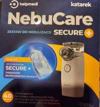 Nebulizator Nebucare Secure+ z solą fizjologiczną w zestawie.