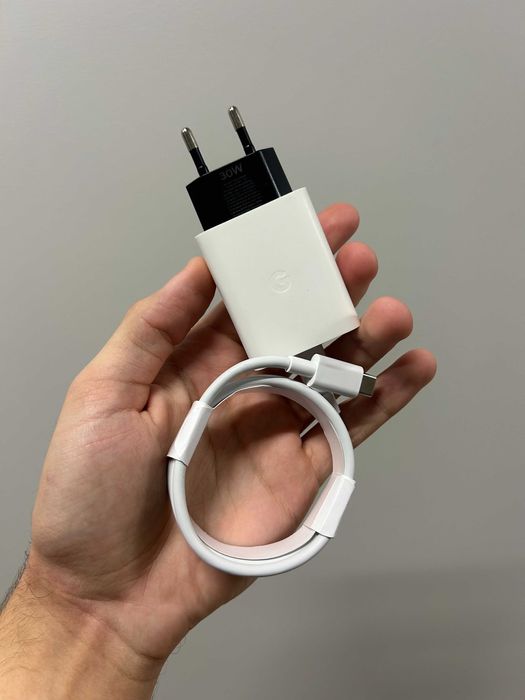 Комплект швидкісна зарядка Google Pixel 30w USB-C блок + кабель 1м