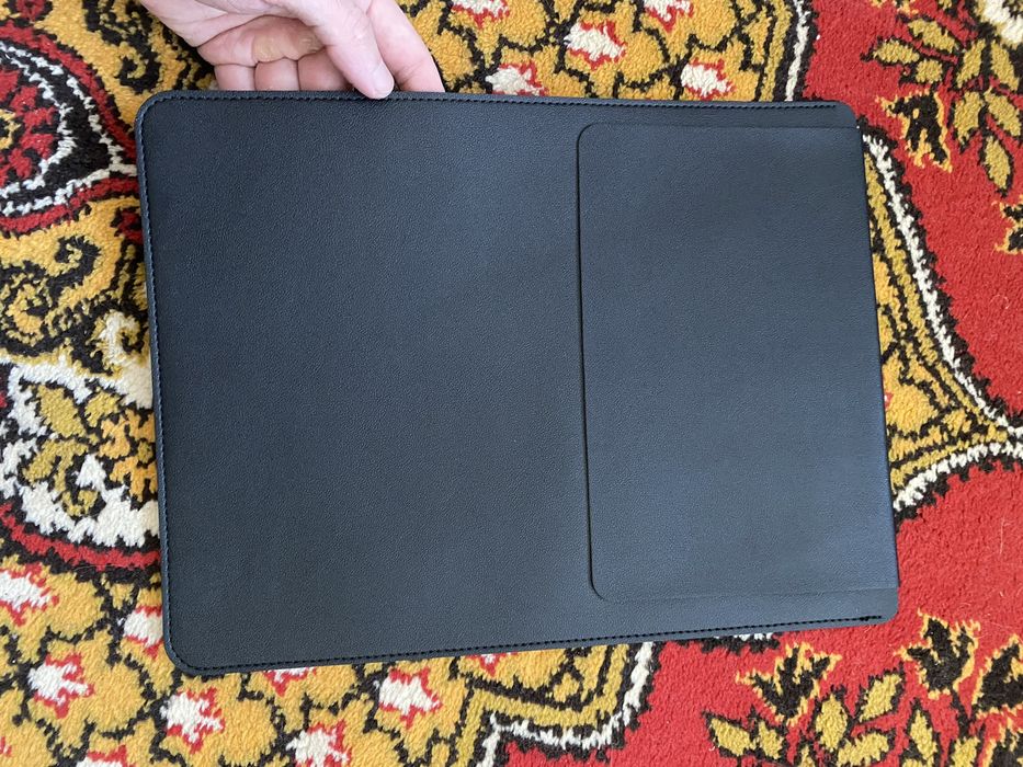 Кожаная сумка для Macbook Air Pro 13.3, чехол папка, накладка