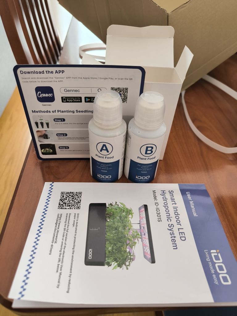 Smart Garden Horta Interior Idoo como NOVA
