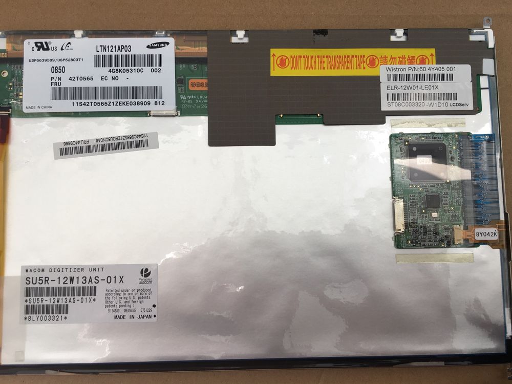 IBM Lenovo ThinkPad x200 x201 Tablet екрани