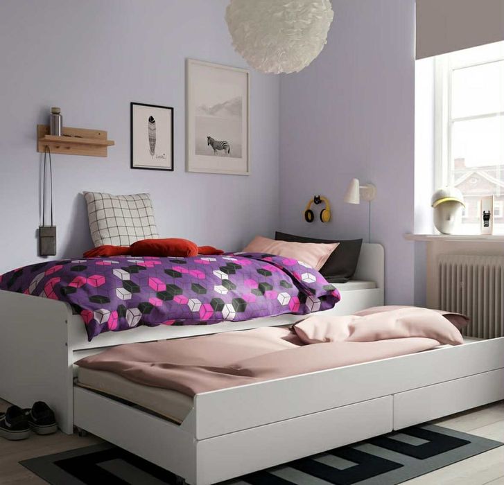 SLÄKT łóżko rozkładane 90x200 cm