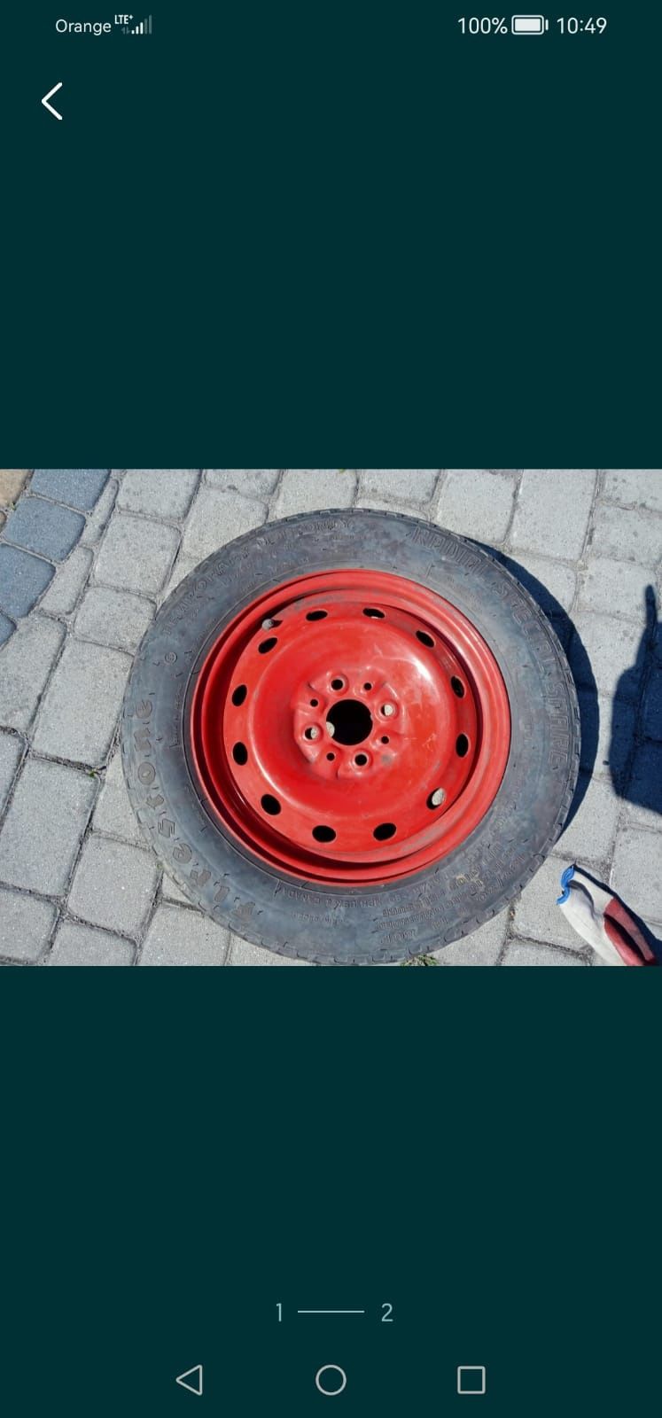 Opona na feldze 135x80 R14