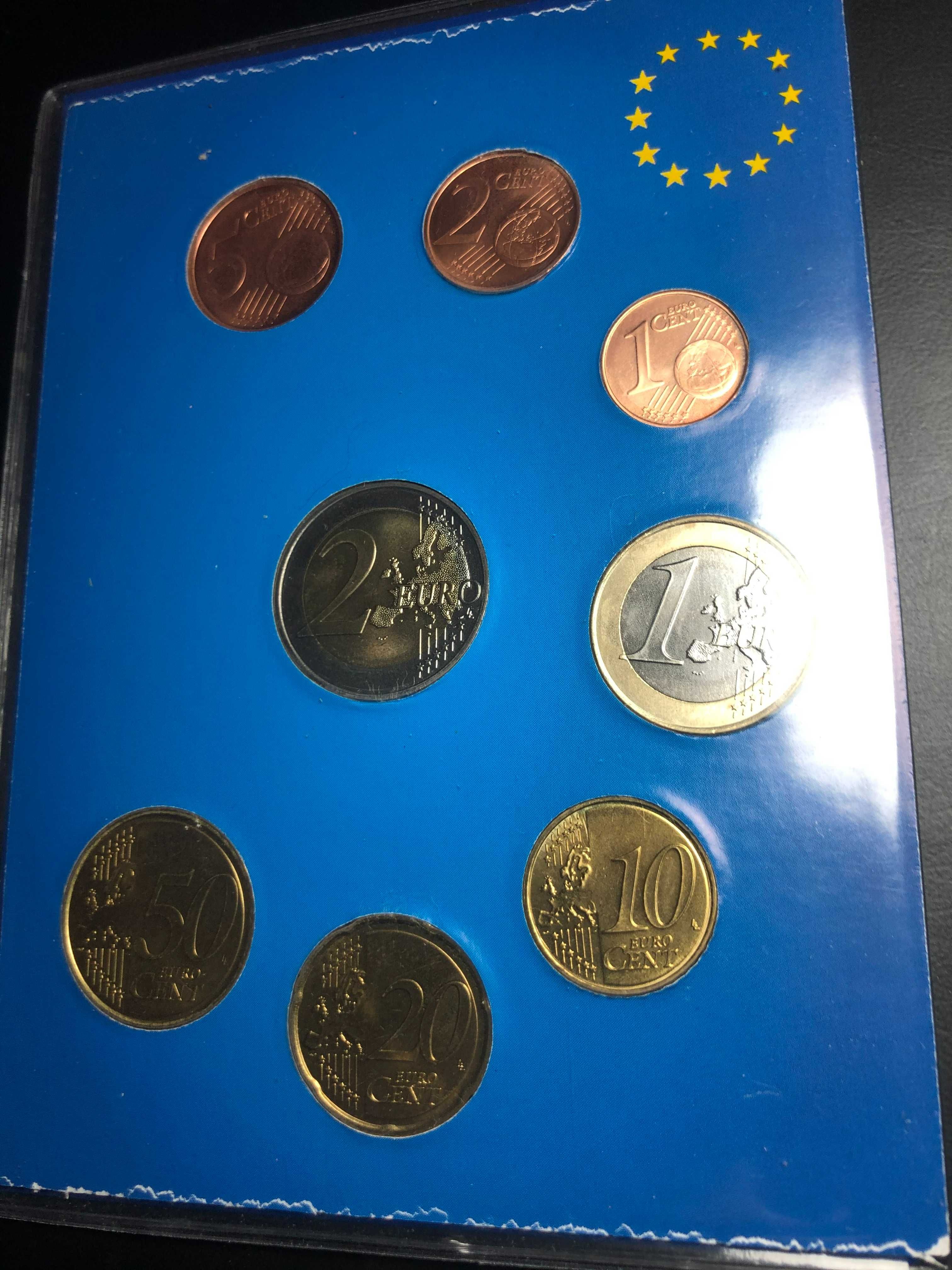 Set Anual Euros Finlândia 2005 UNC com Livro