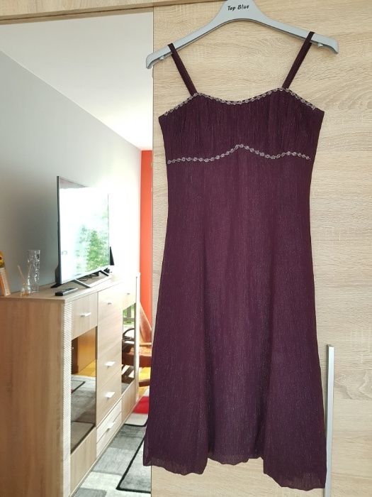 Fioletowa sukienka 34