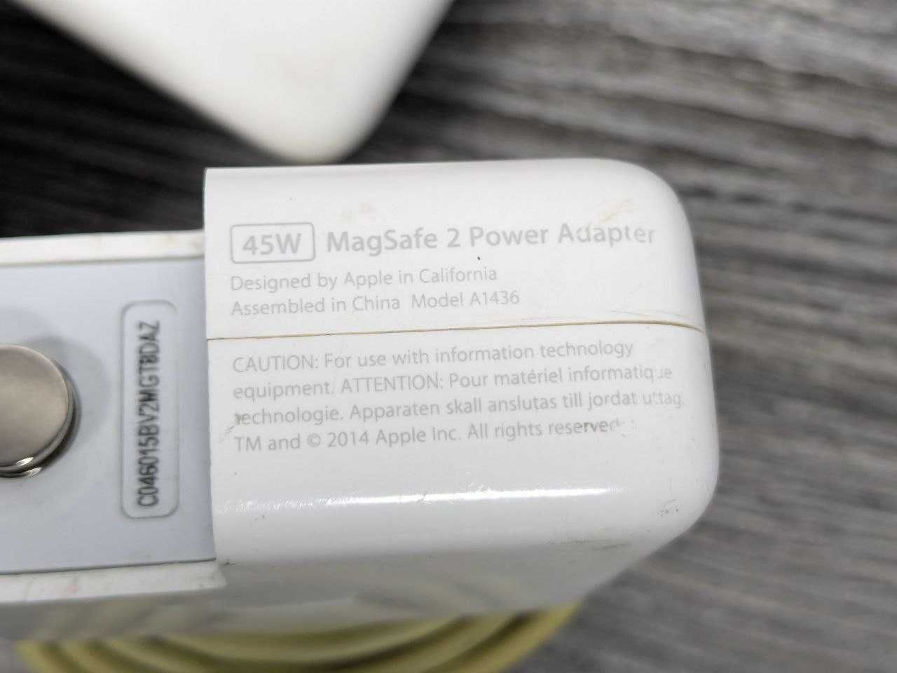 Блок живлення Apple MagSafe 2 45W A1436 еппл A1424 85W ОРИГІНАЛ