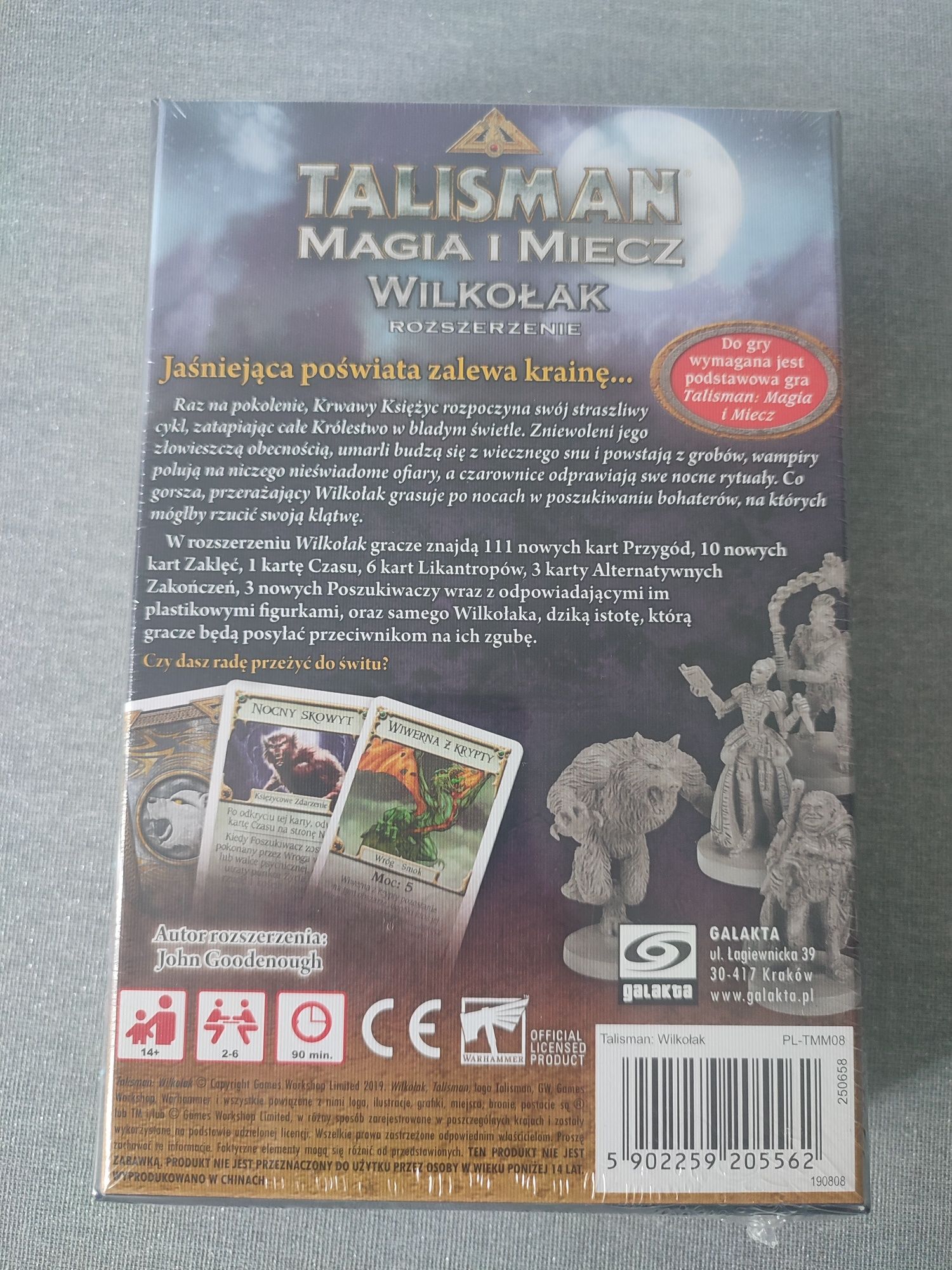Wilkołak talisman magia i miecz nowa folia