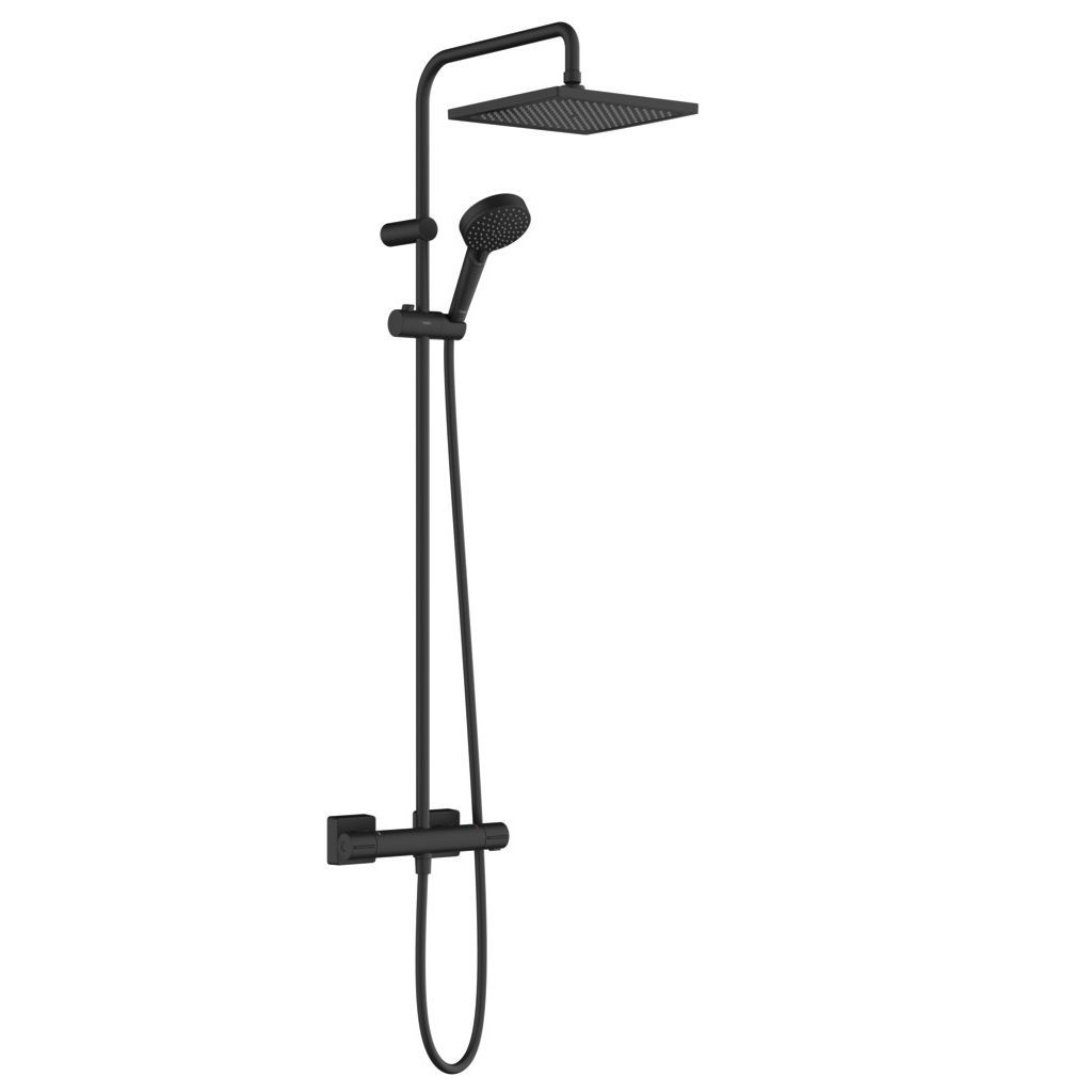 Душевая система Hansgrohe Vernis Shape Showerpipe 240 Black 26429670