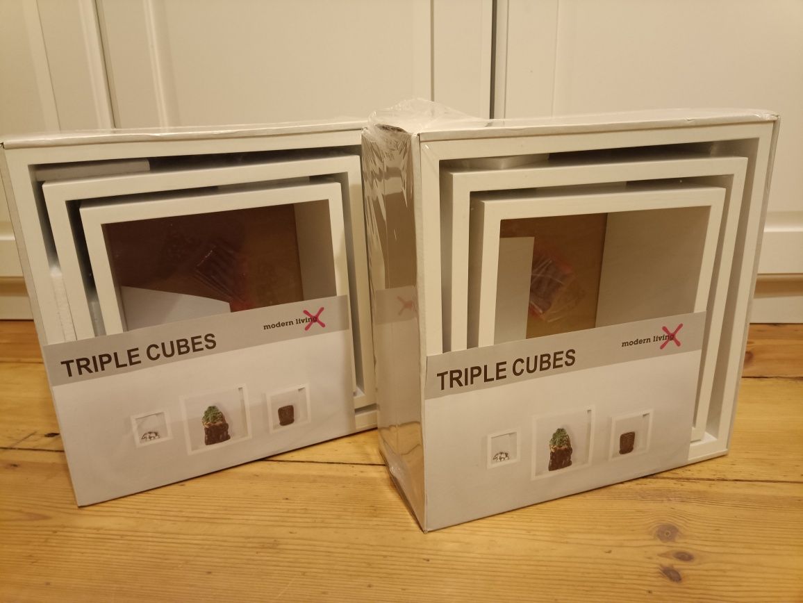 2 zestawy półek "Triple cubes"