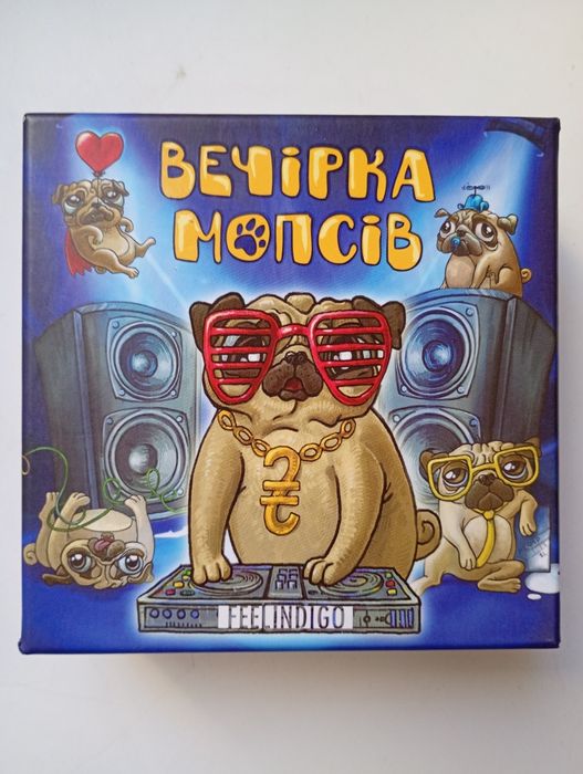Настільна ігра для дітей "Вечірка мопсів"