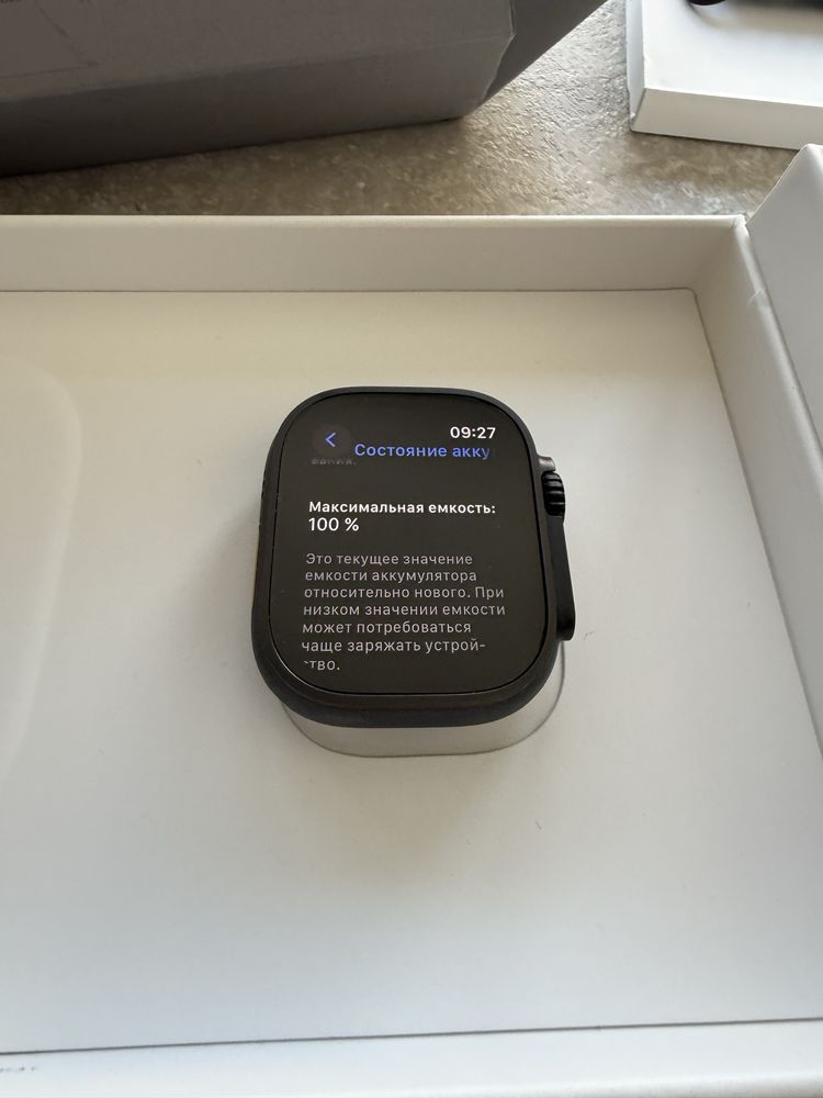 Apple Watch Ultra 2 49mm Black Titanium Case with Black Ocean Band