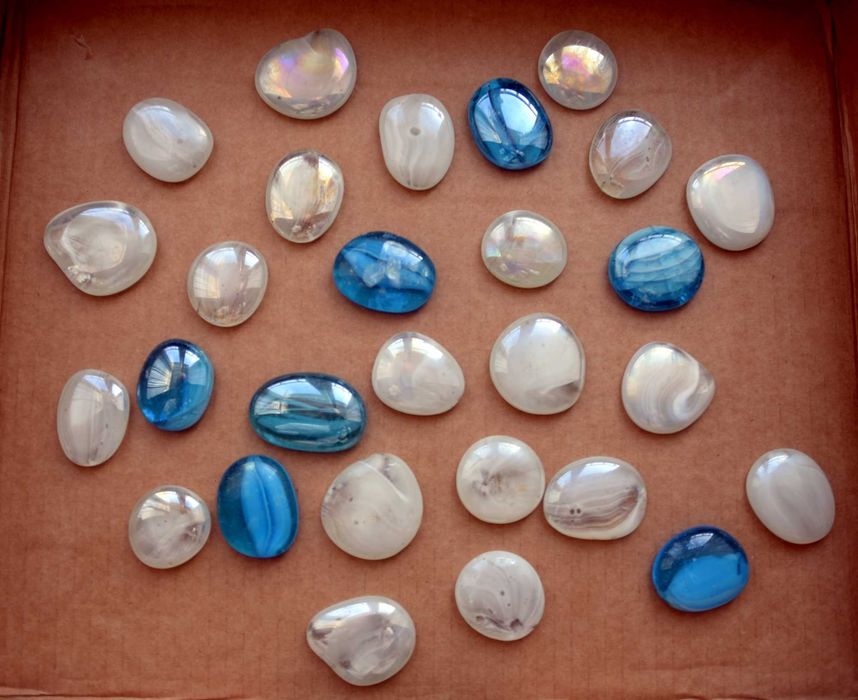 Bolhas de vidro coloridas