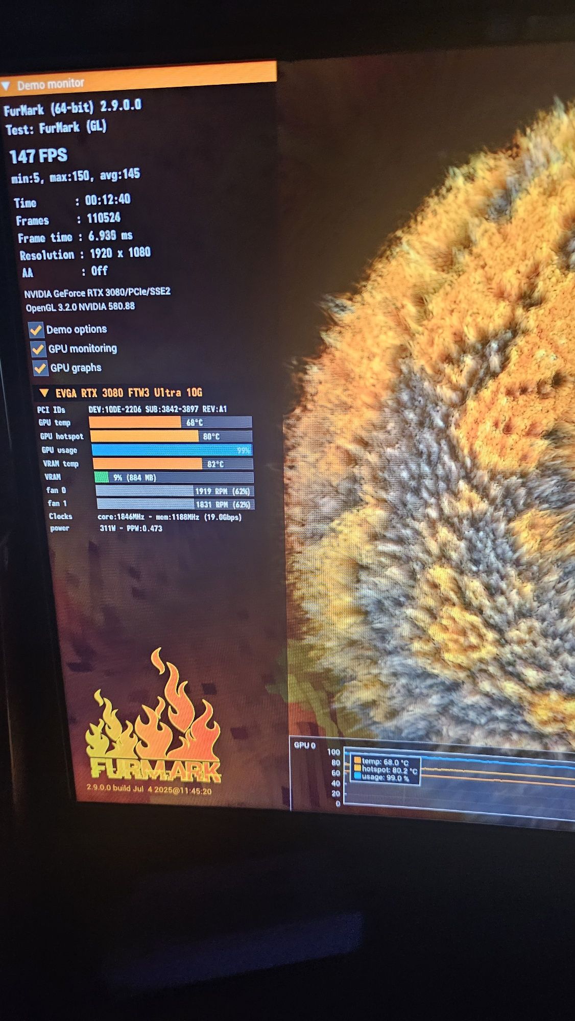 RTX 3080 10GB EVGA FTW3 ultra