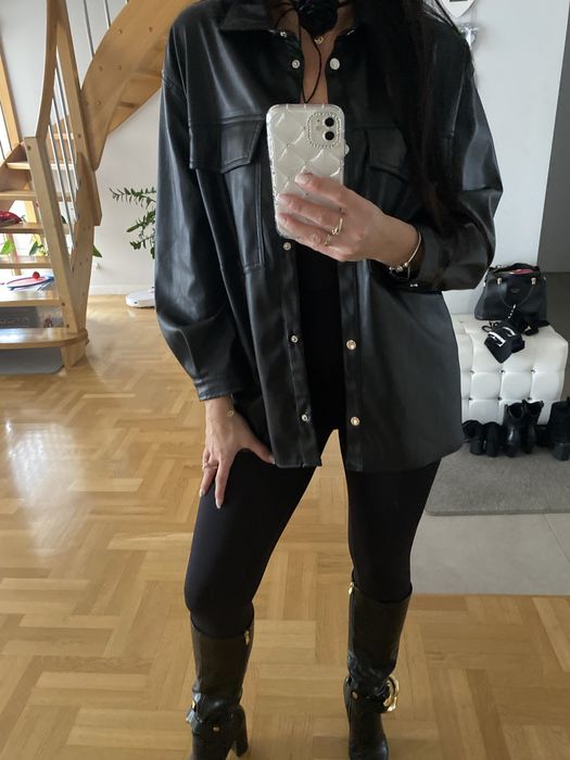 Koszula  katana  ekoskóra Stradivarius S/M