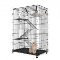 Gaiola para gatos  com 4 níveis e 2 portas gaiola para gatos 90x60x133