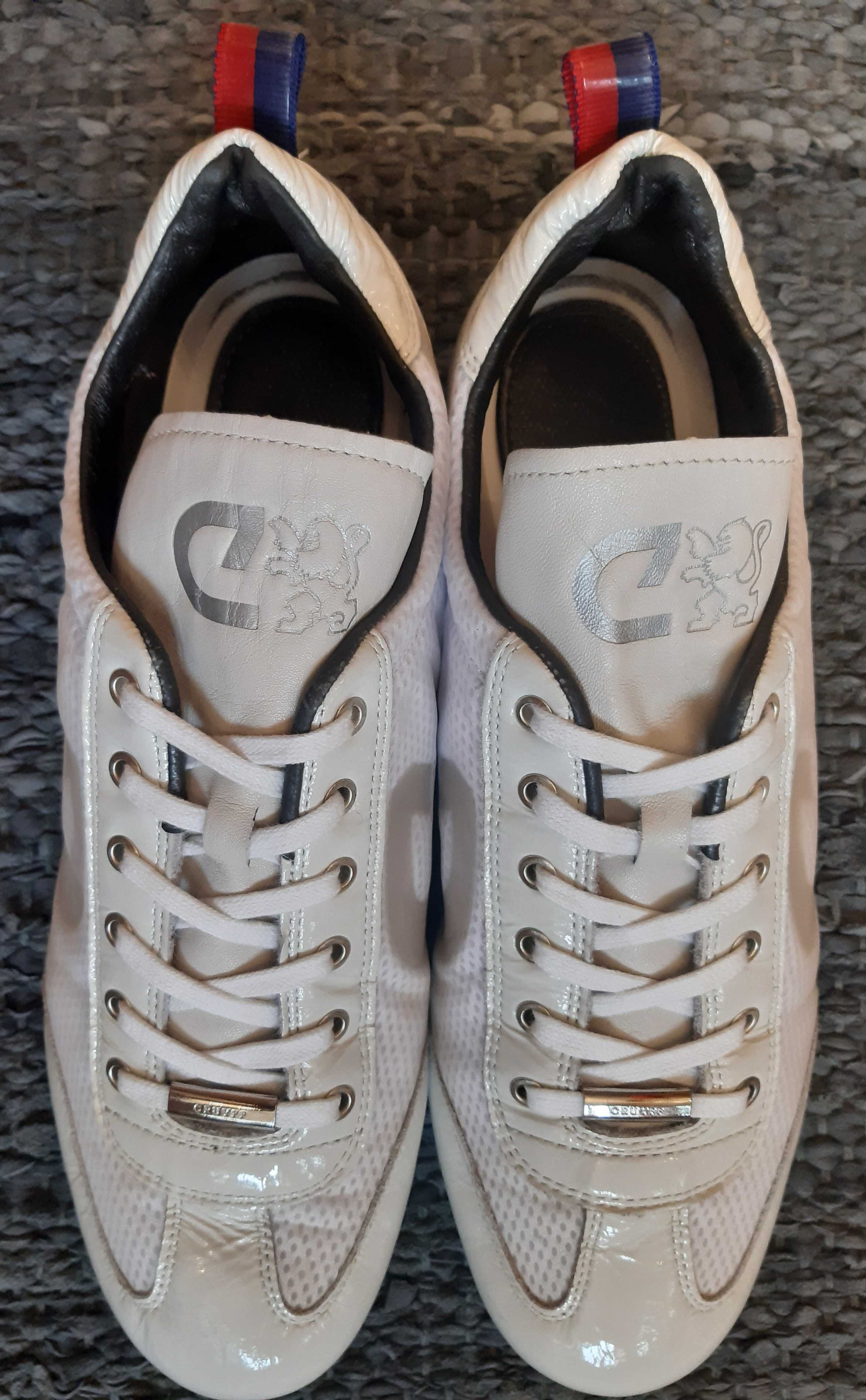 Skórzane białe sneakersy Cruyff rozmiar 44