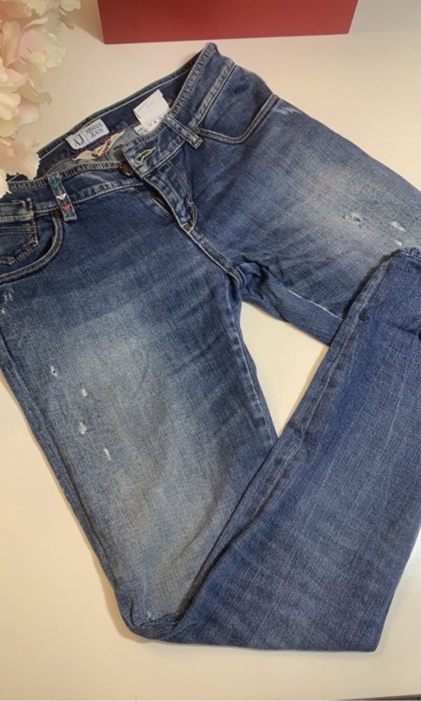 Spodnie jeansy Armani